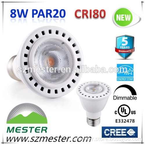 2015 NEW ul cul energy star PAR20 8 Watt LED Spot Light